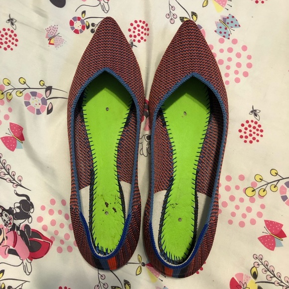 Tangerine Triple Stitch Rothy’s - Picture 2 of 4